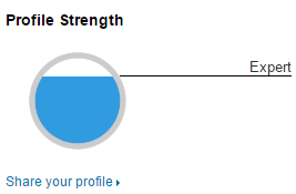 Linkedin profile strength
